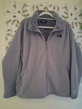The North Face Grey Fleece Zip Jacket